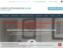 Tablet Screenshot of lyngbyplastik.dk